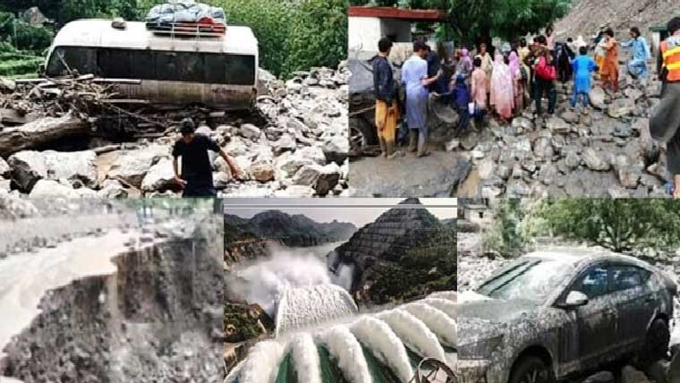 گلگت بلتستان میں سیلاب کے بعد تباہ کاریاں