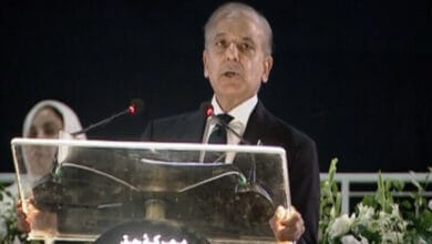 وزیراعظم شہباز شریف یوم آزادی تقریب سے خطاب کرتے ہوئے