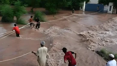 مظفر گڑھ میں دریائے چناب کے سیلاب سے متاثرہ دیہات