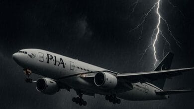 پی آئی اے کا طیارہ خراب ہونے کے بعد کراچی ایئرپورٹ پر پروازیں منسوخ